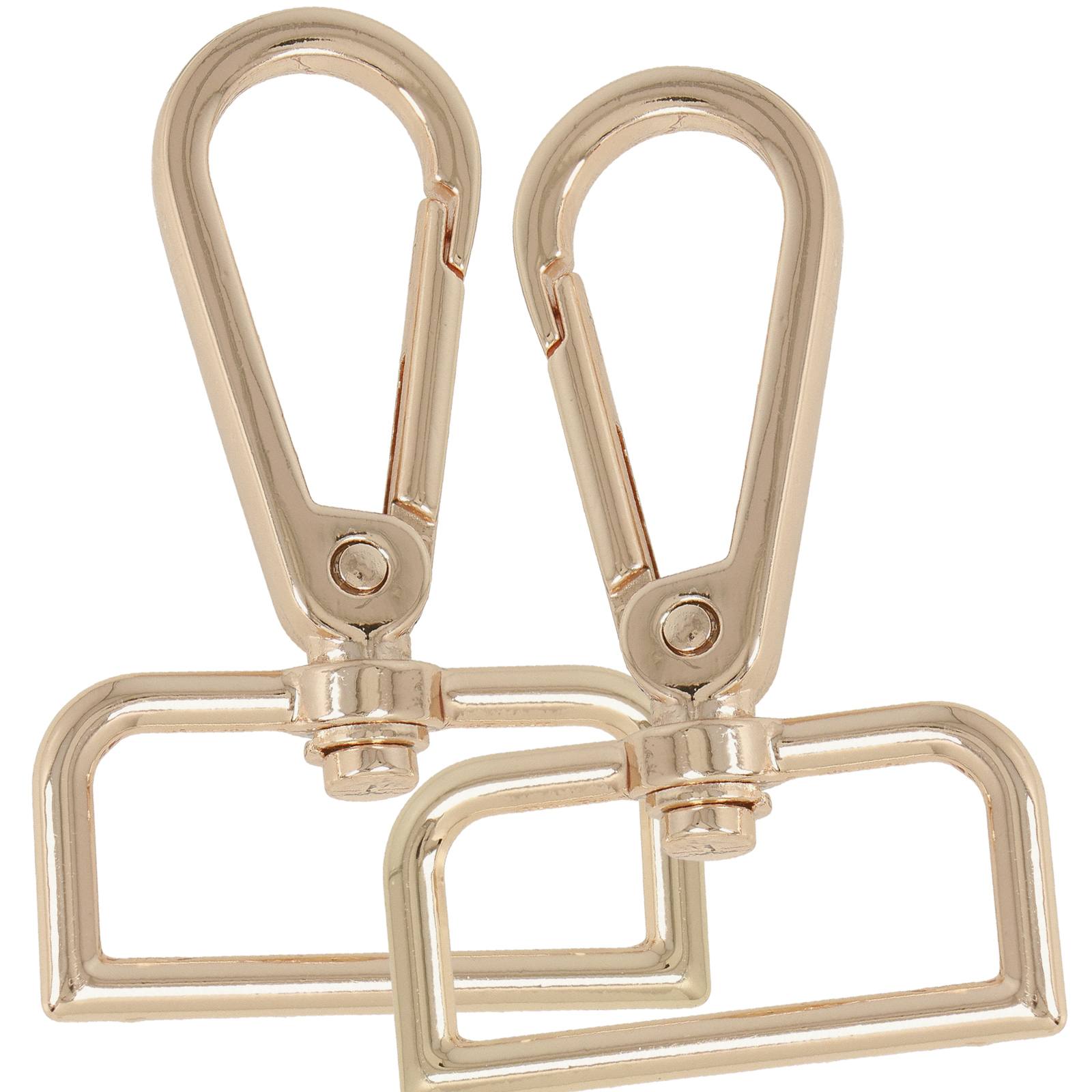 diy bag diy taschen gold carabiner 60x20mm (inner 39x20mm) | 2pc