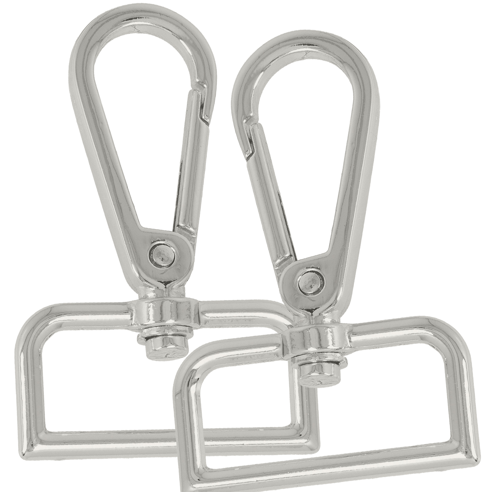 diy bag silver carabiner 60x20mm (inner 39x20mm) | 2pc
