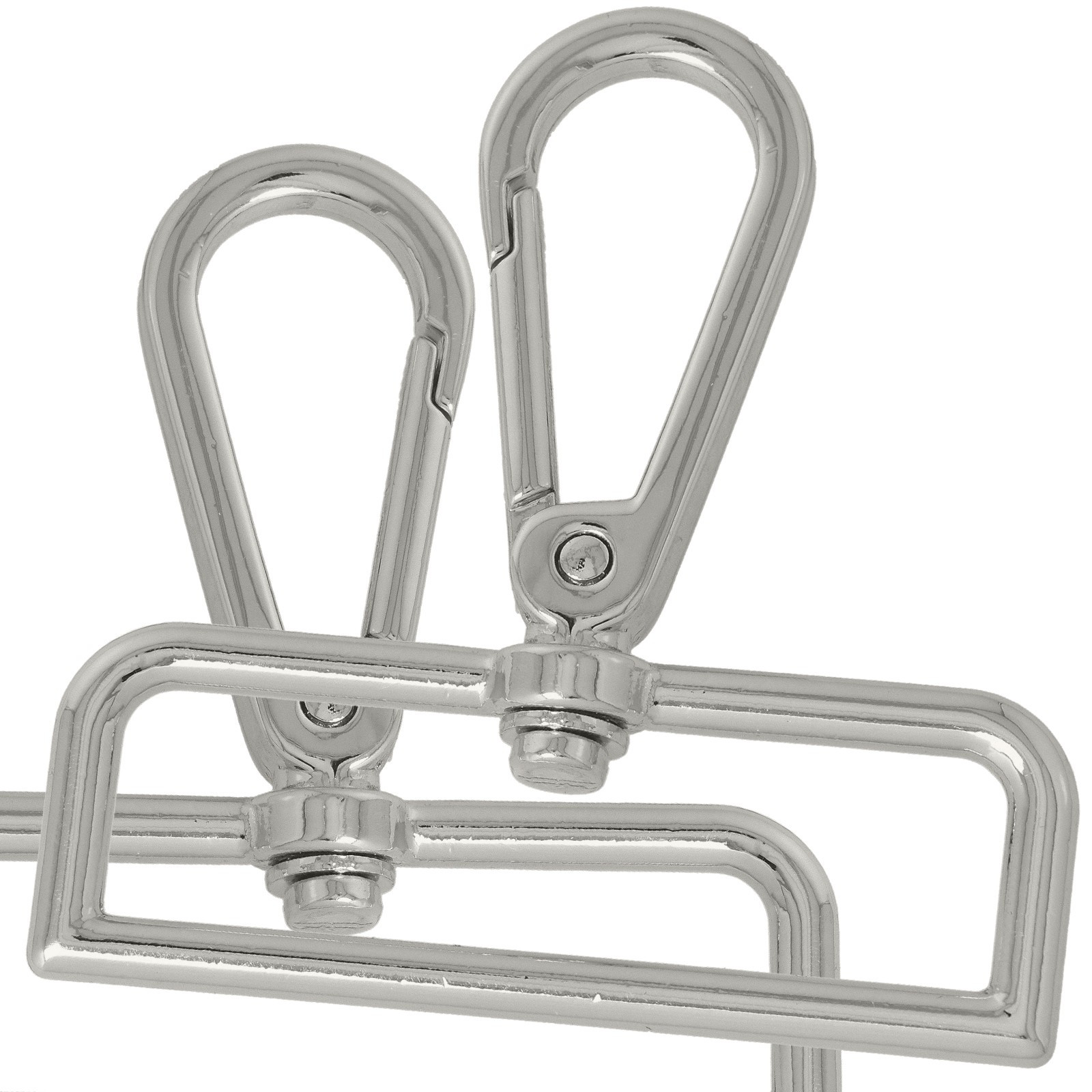diy bag silver carabiner 60x20mm (inner 58x20mm) | 2pc