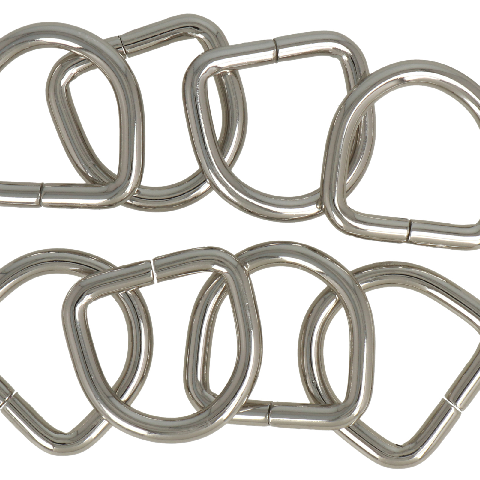 d-rings for bag - silver 27,5x26mm (inner 20x18mm) | 10pc