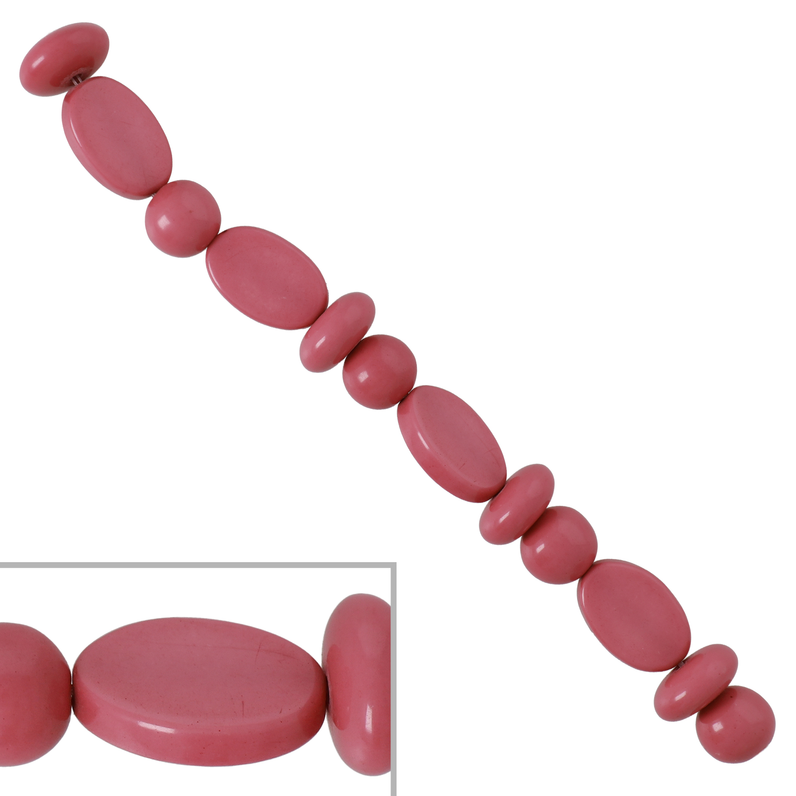 resin mix shape rose - 12pcs | 1 strand