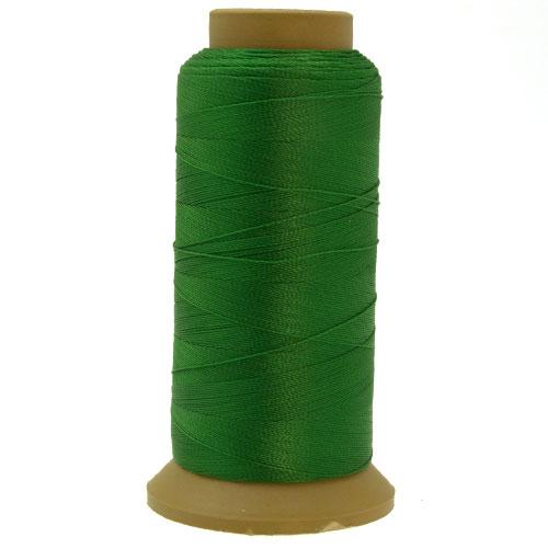 green polyester thread - size 0,40mm - 600mt spool | 1pc