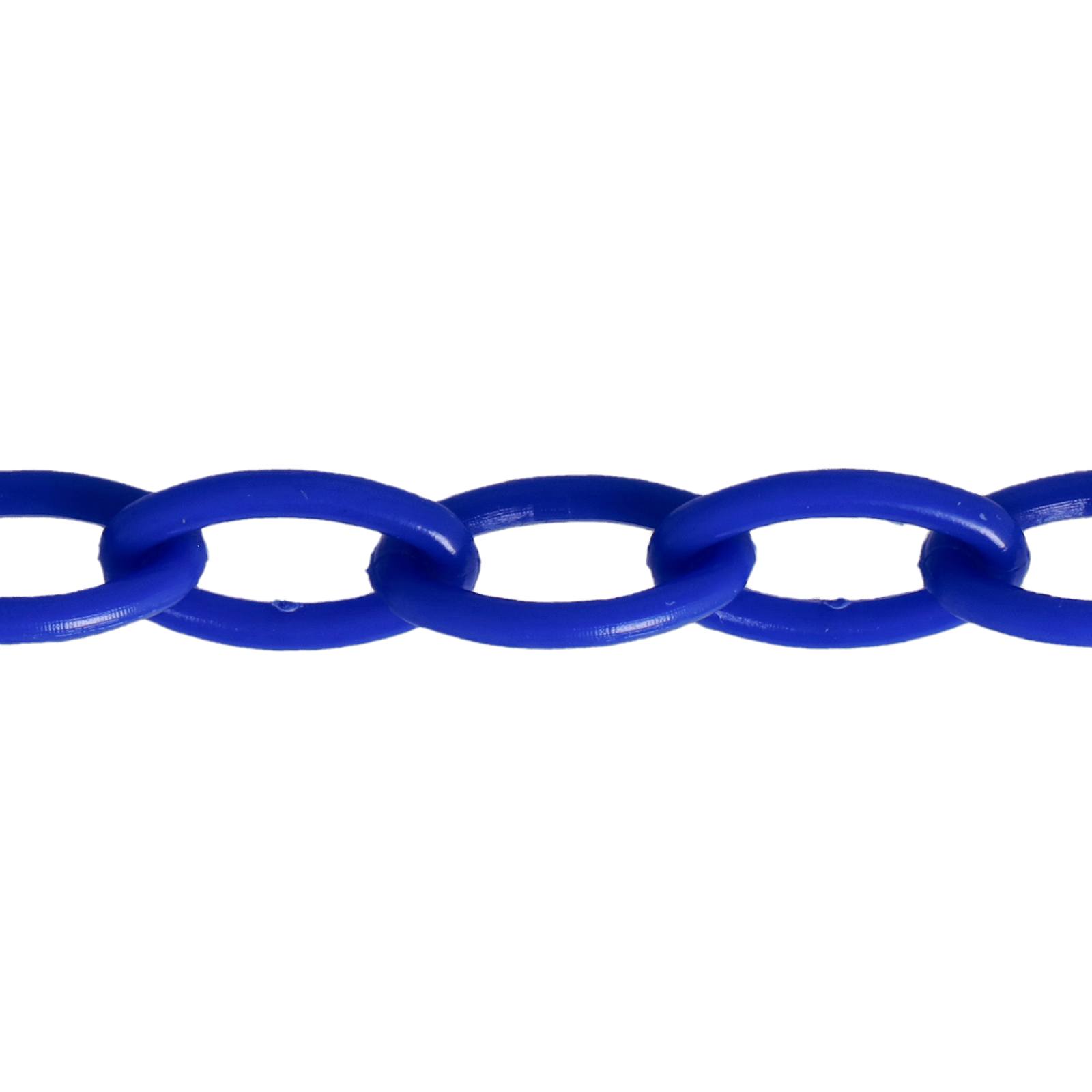 blue polyester chain 13x8mm | 40cm