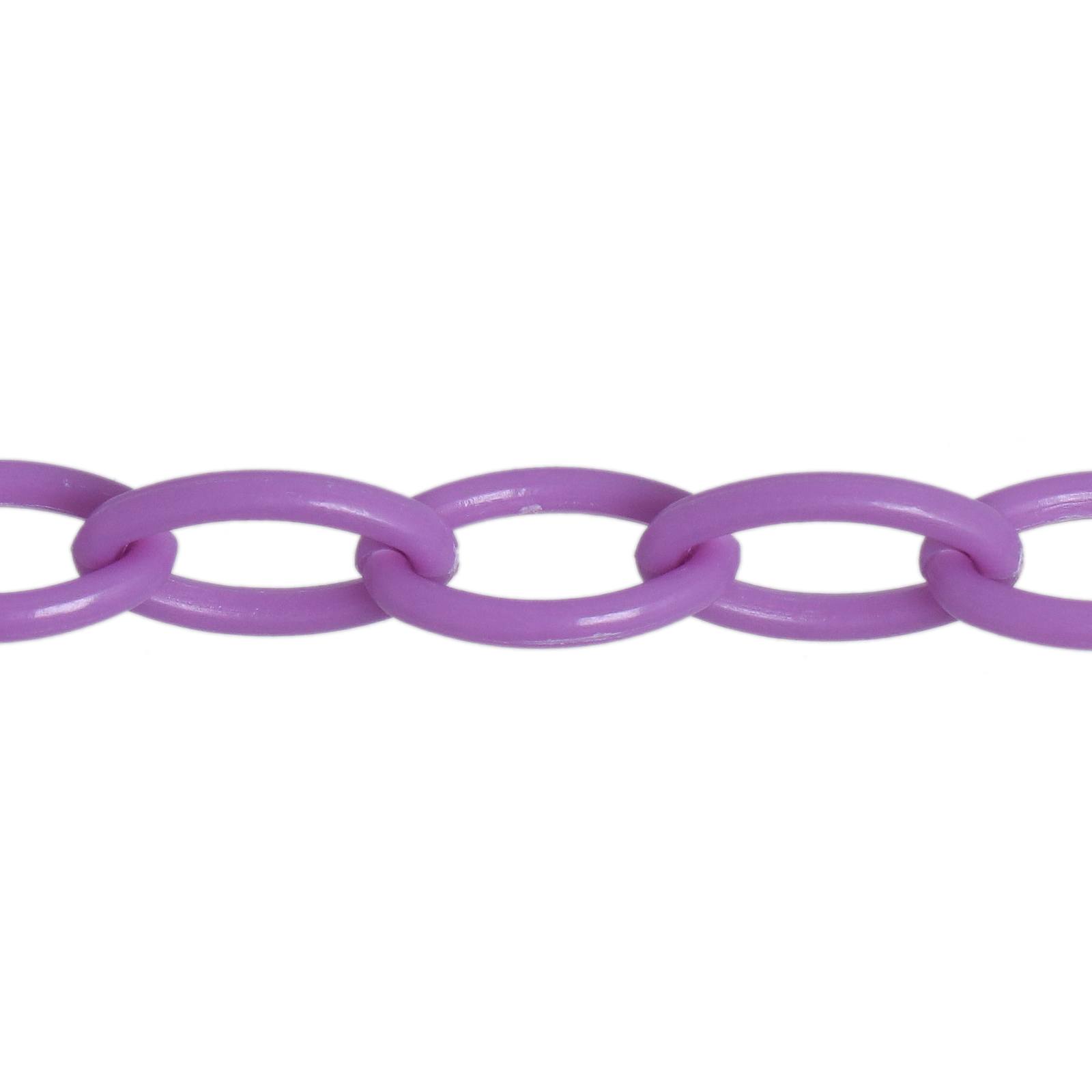 polyesterkette purpur 13x8mm | 40cm