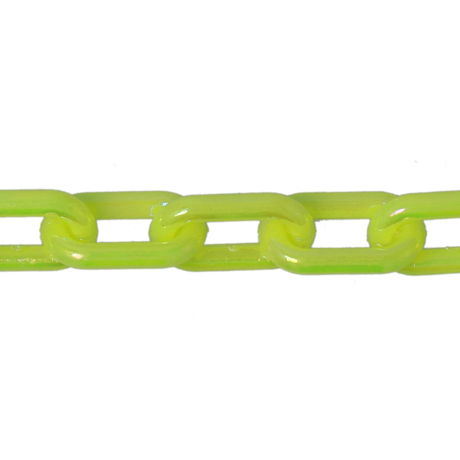 iris lime polyester chain 13x8mm | 40cm