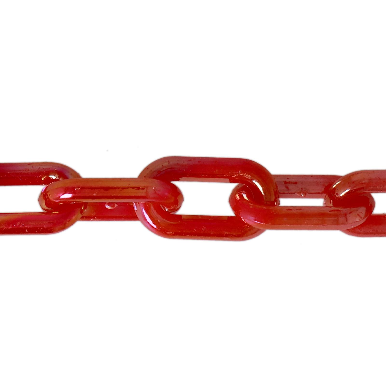 polyesterkette iris rot 13x8mm | 40cm