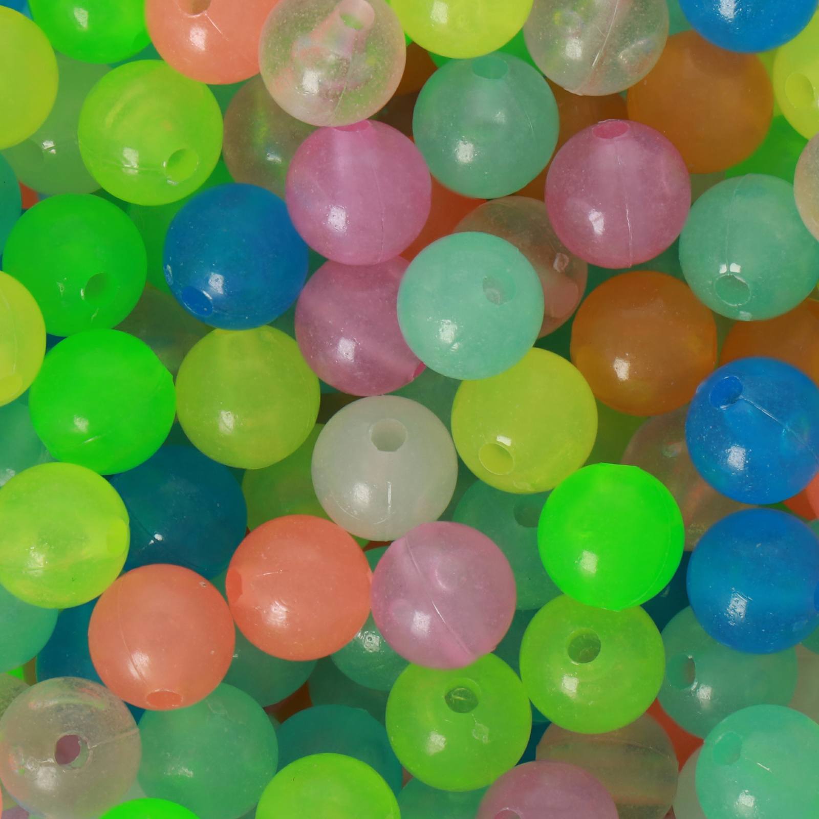 candy acryl beads - fluo multicolor ball 8mm - 90pc aprox. | 25gr