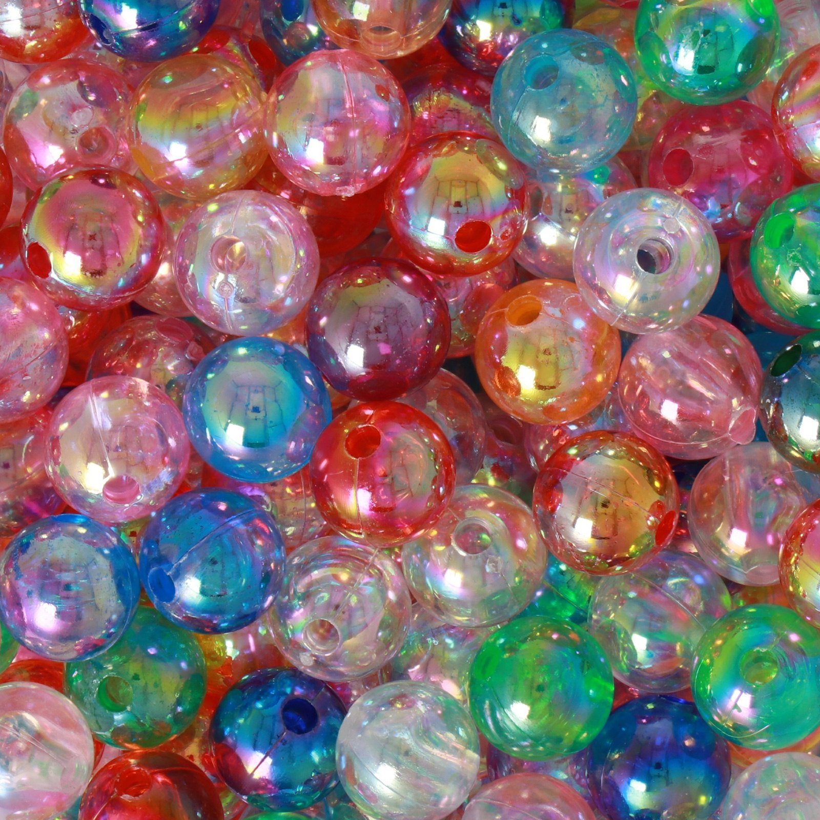 candy acryl beads - bubble multicolor ball 8mm - 90pc aprox. | 25gr
