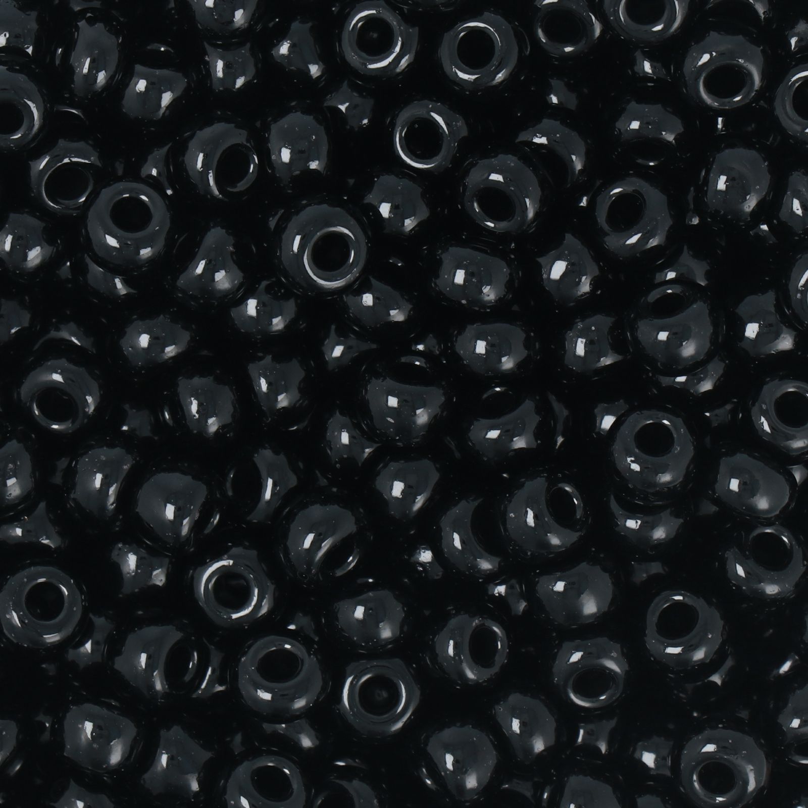 preciosa seed bead rocailles 2/0 jet | 20gr