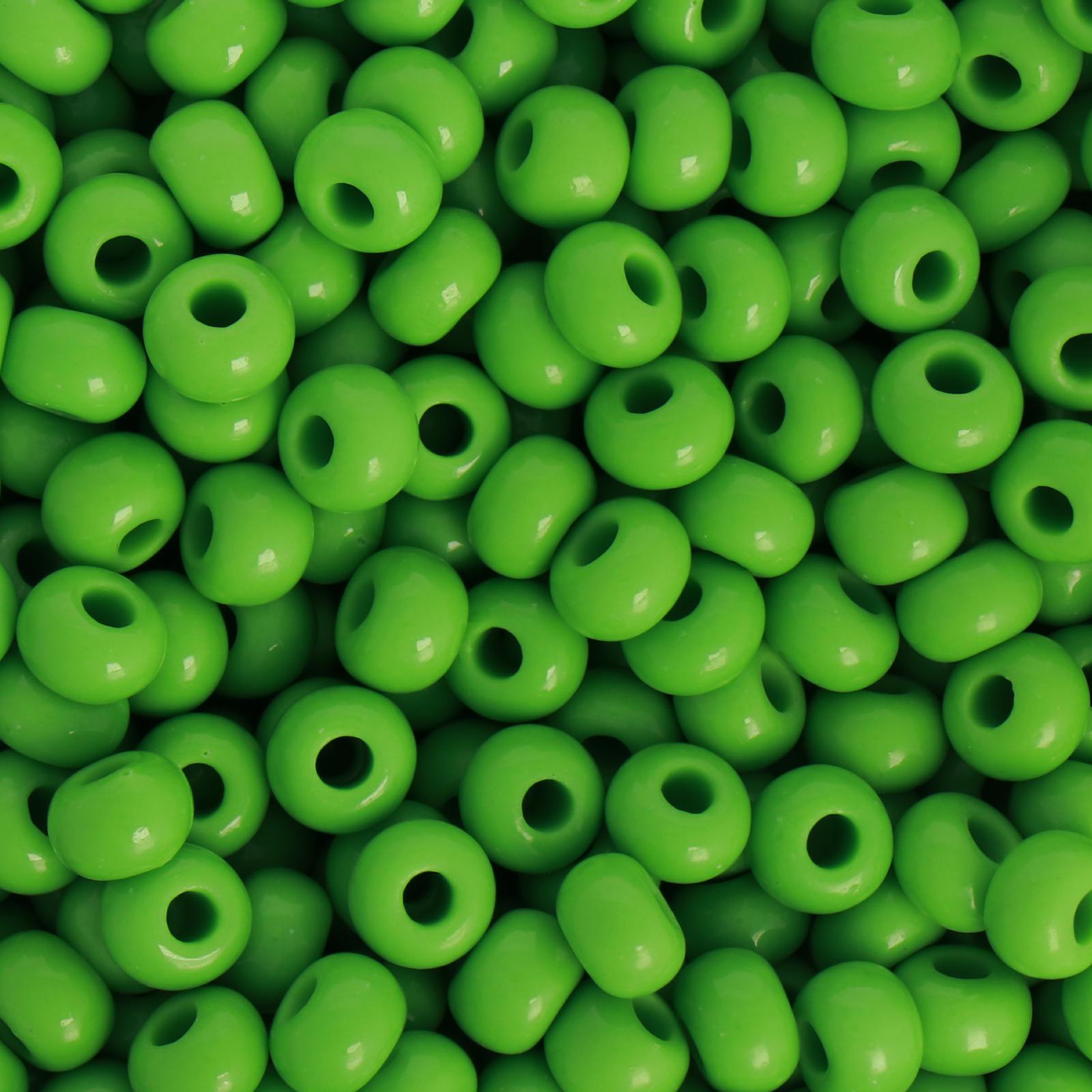 preciosa seed bead rocailles 2/0 opaque green | 20gr