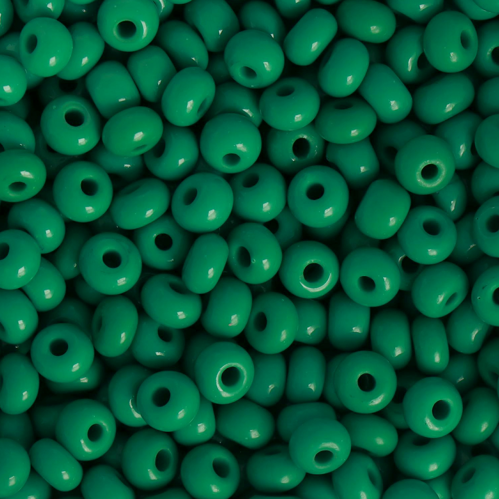 preciosa seed bead rocailles 2/0 opaque medium green | 20gr