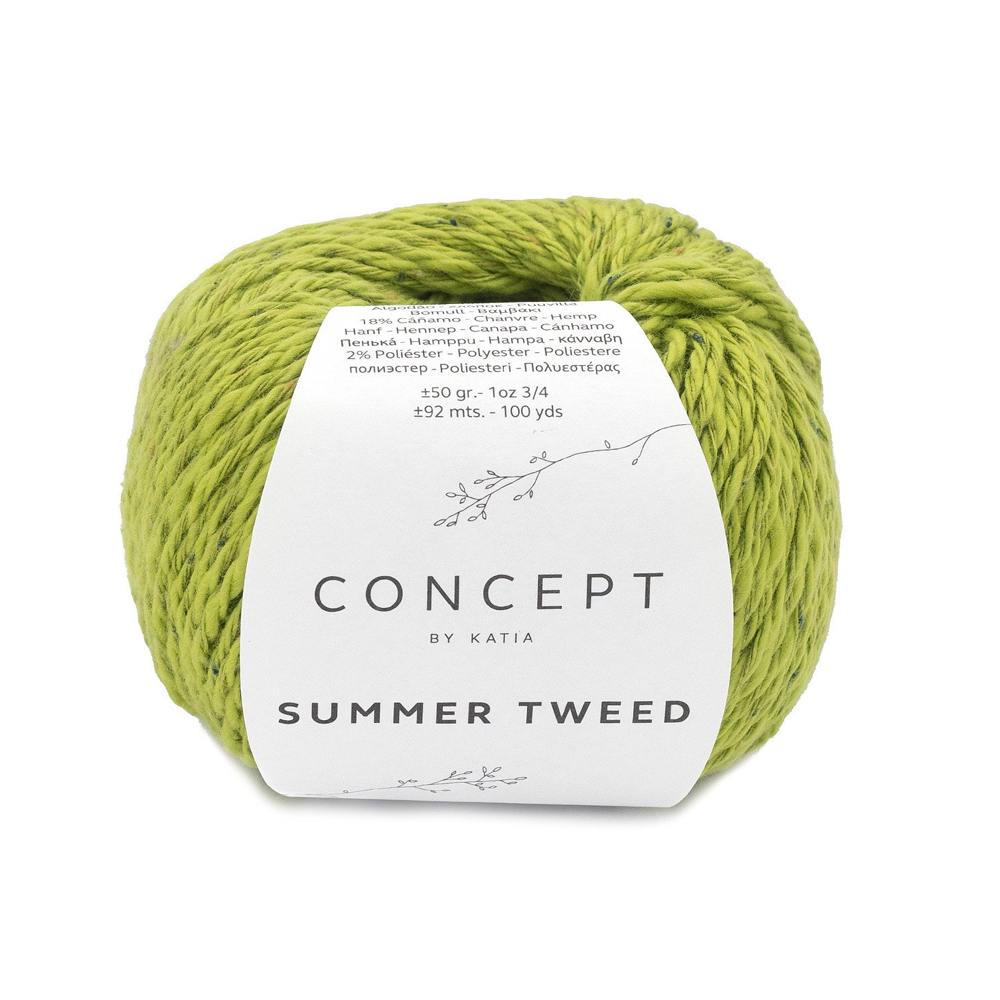 katia summer tweed - green (67) - 50gr (92mt) | 1pc