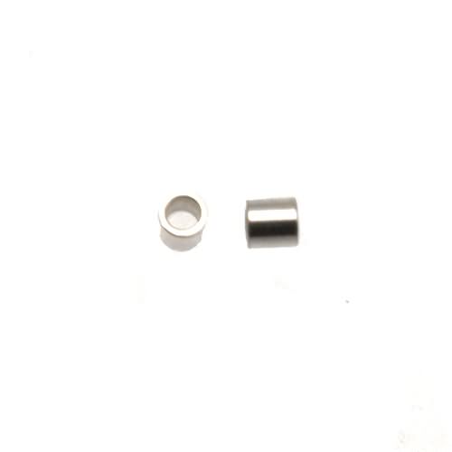 silver plated crimp tubes 2,5mm | 100pc