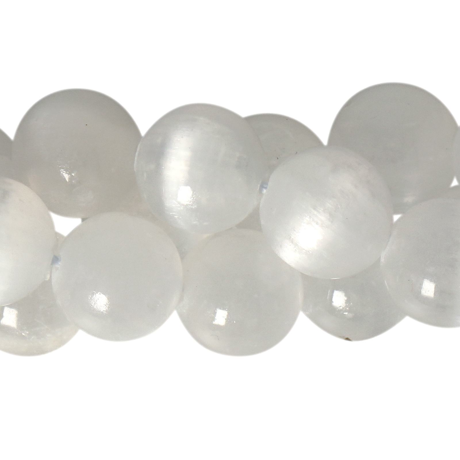 selenit glatt runde 10mm | 6st