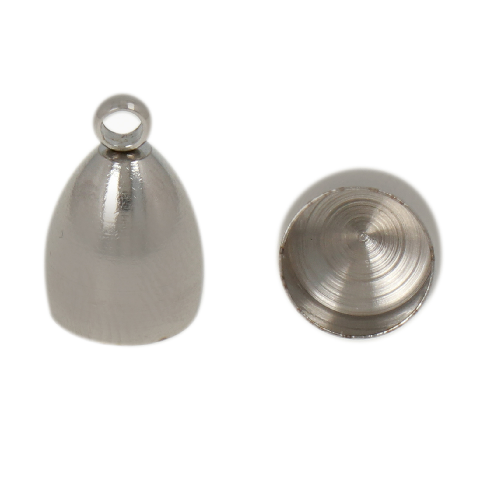 stainless steel crimp end 13x9mm (width 8mm) | 4pc