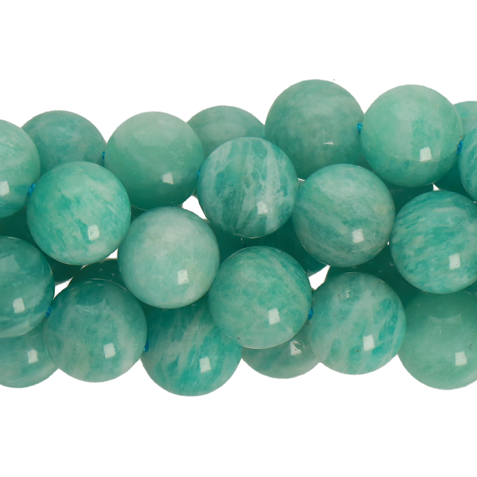 amazzonite (russia) smooth round 8mm | 15/16-inch strand