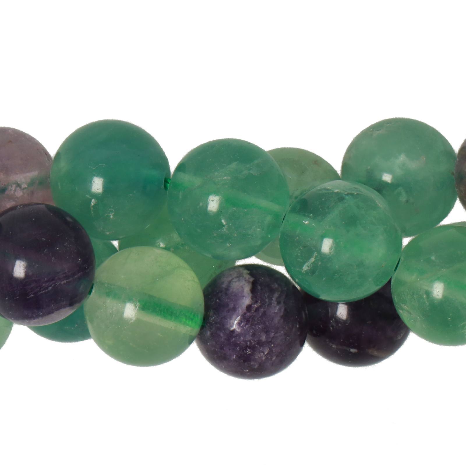 grün fluorit rainbow ab quality glatt runde 10mm | strang 38/40cm