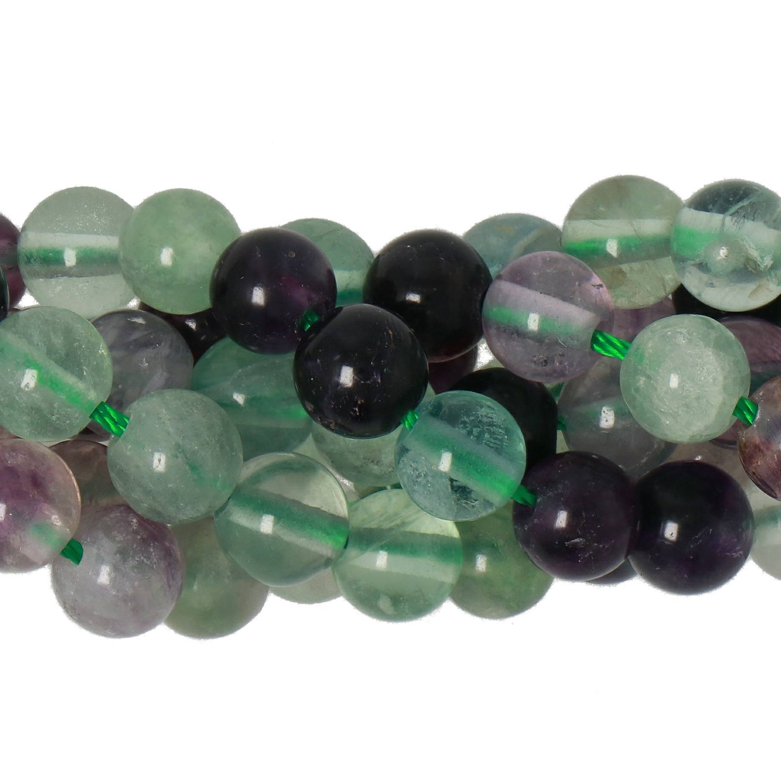 grün fluorit rainbow ab quality glatt runde 6mm | strang 38/40cm