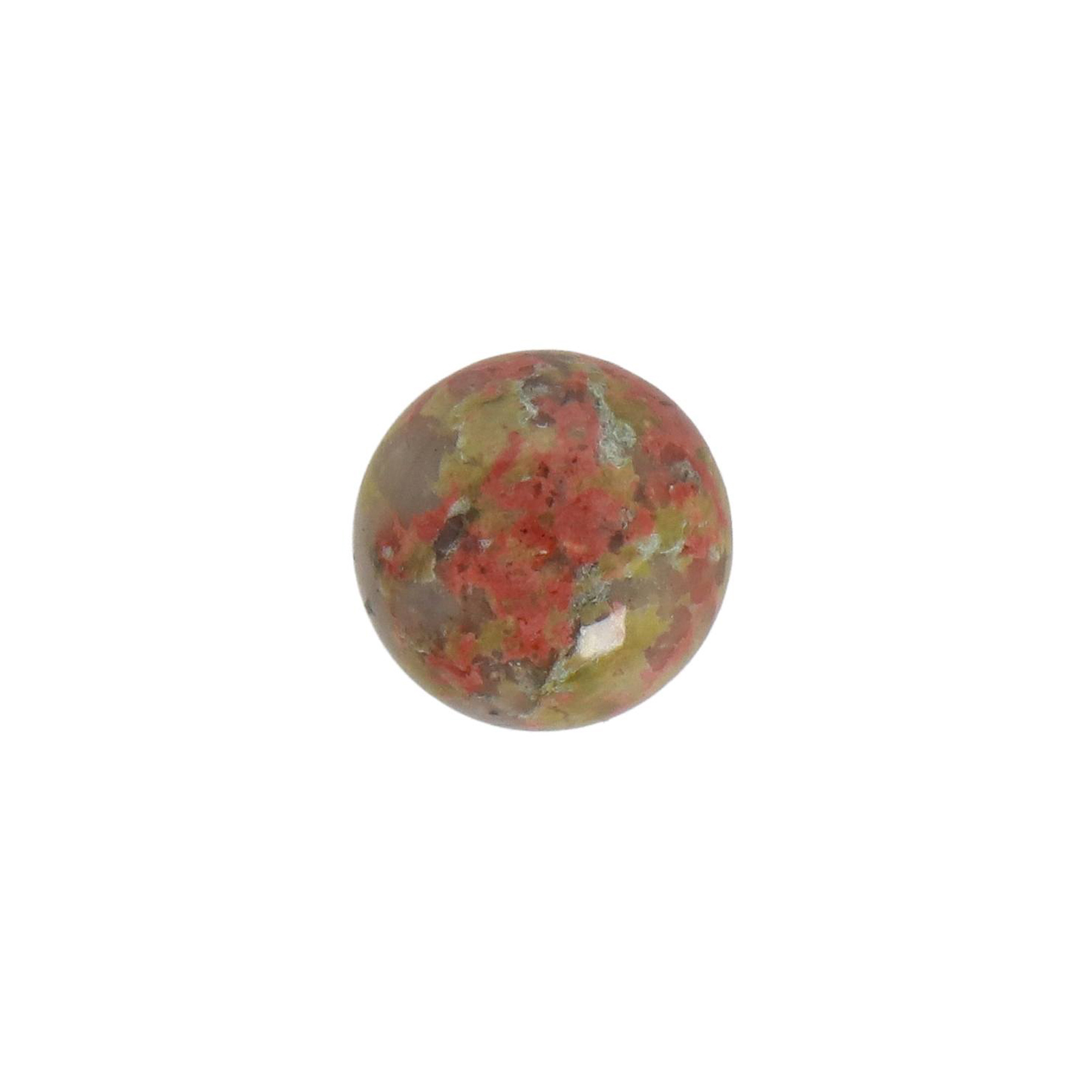 unakite cabochon smooth round 10mm | 2pc