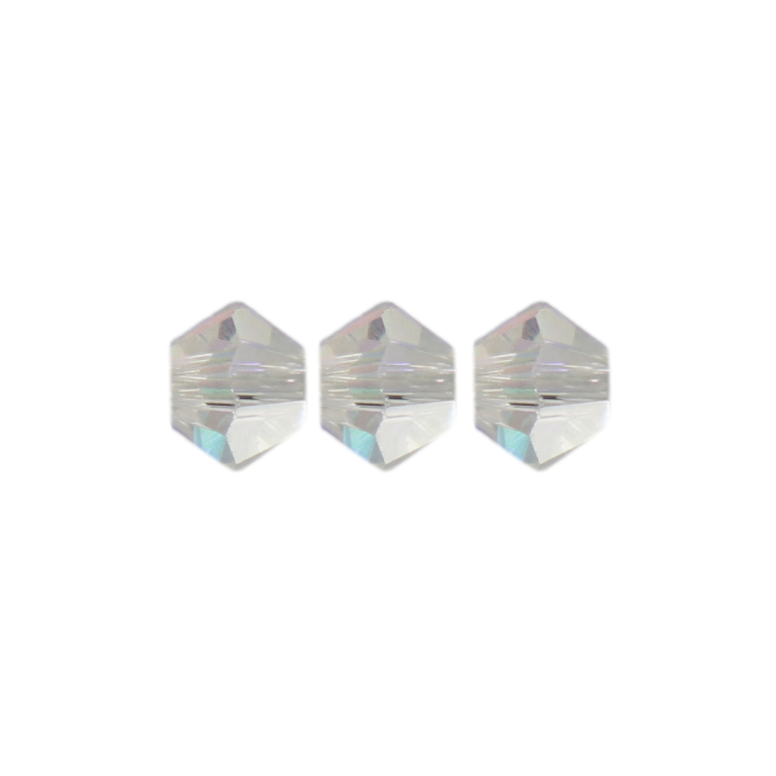 bicone brilliant crystal ab 3mm | 120pc