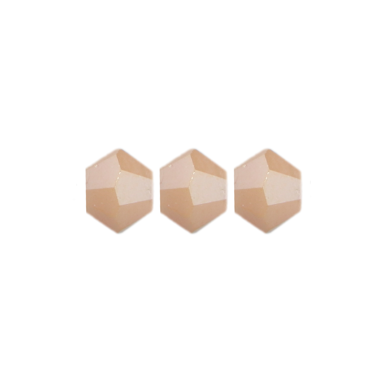 bicone brilliant opaque caramel plated 3mm | 120pc