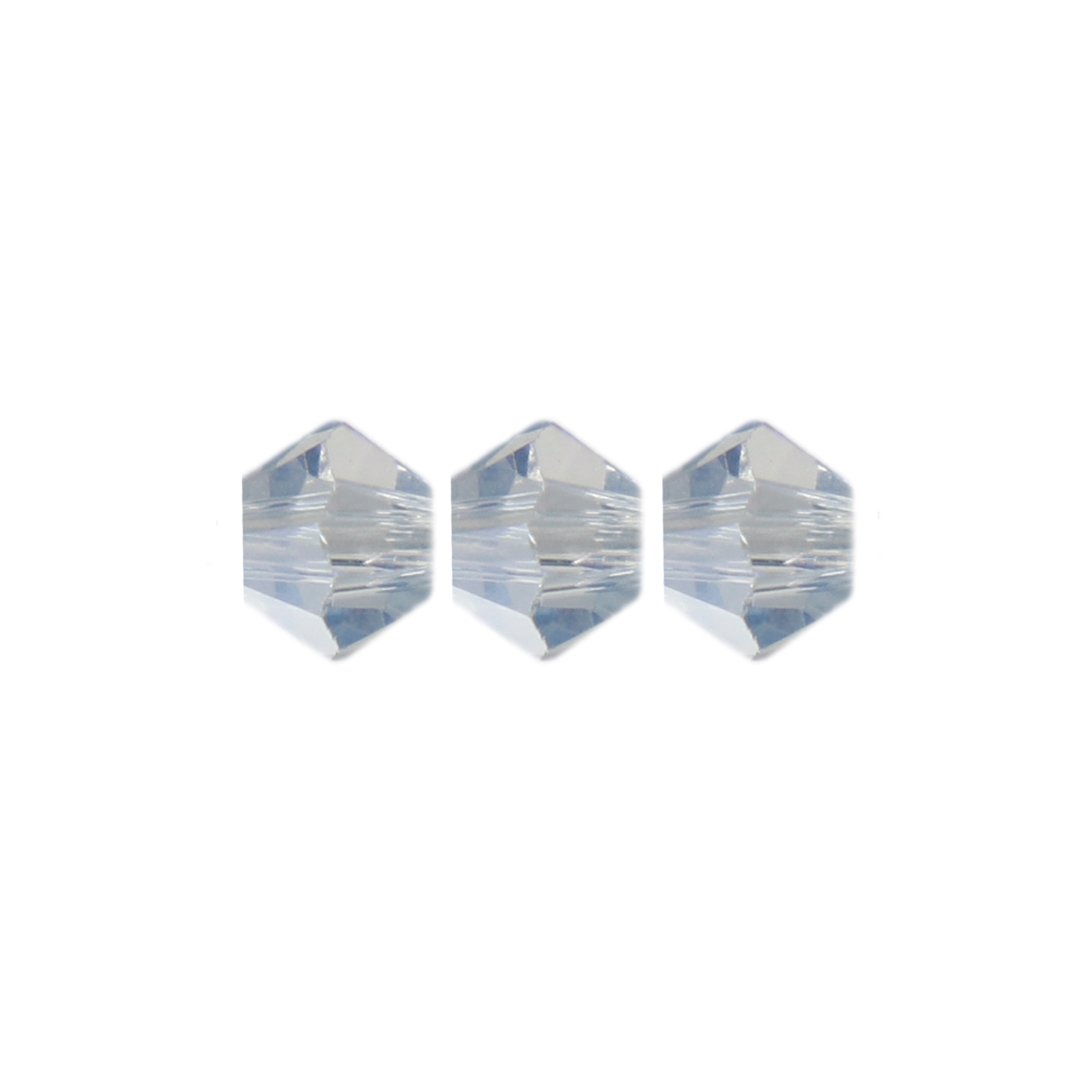doppelkegel brilliant light denim plated 3mm | 120st
