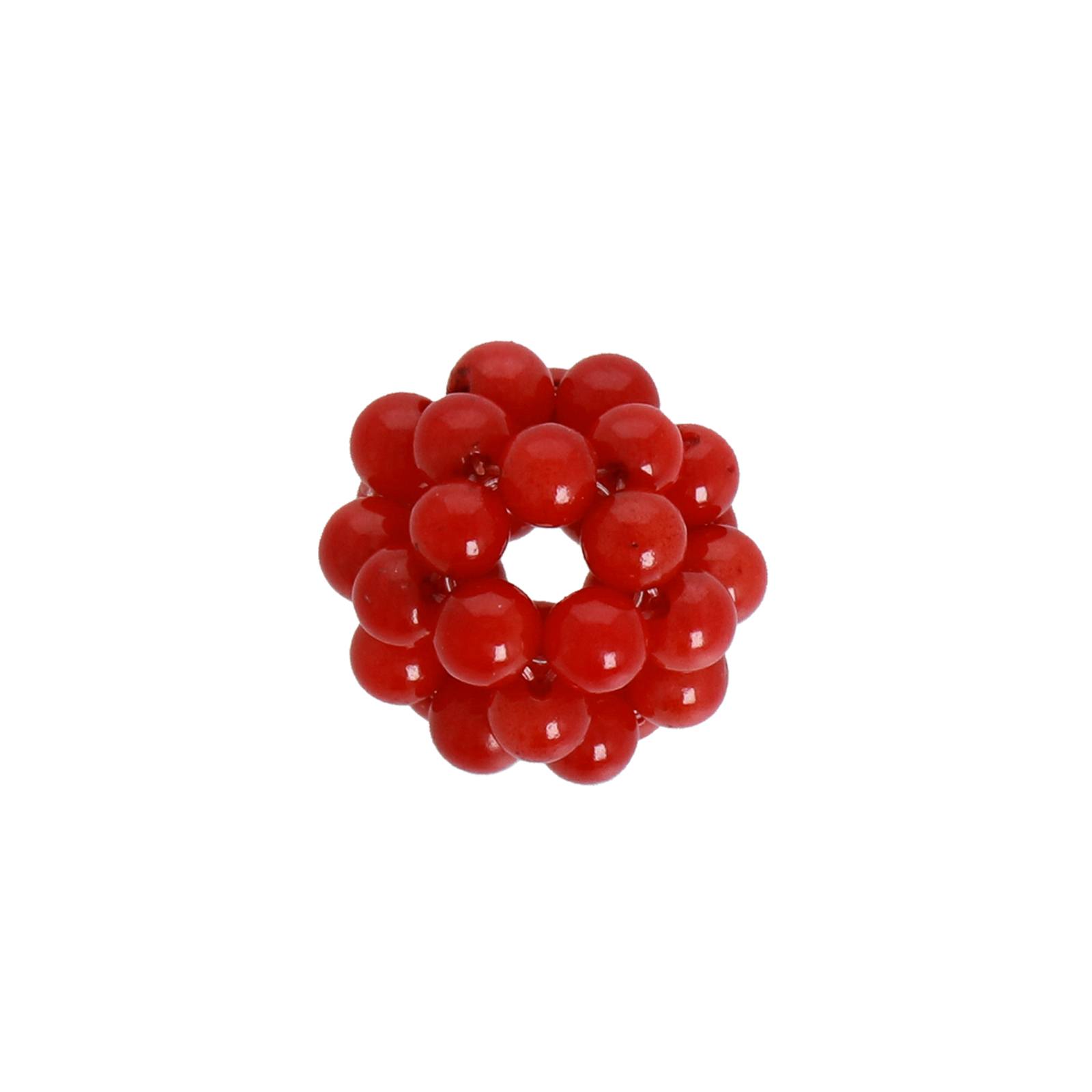 coral bamboo red ball 12mm | 1pc