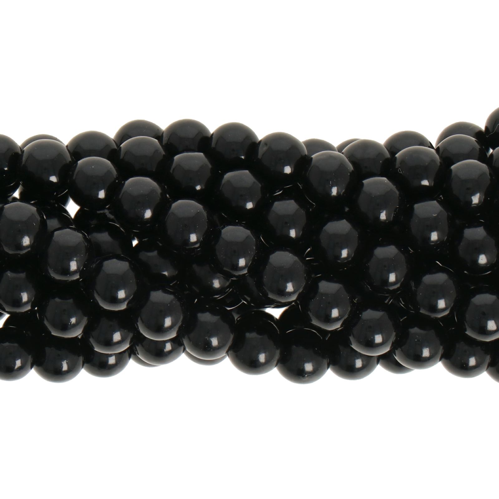 black coral smooth round 5mm | 20pc