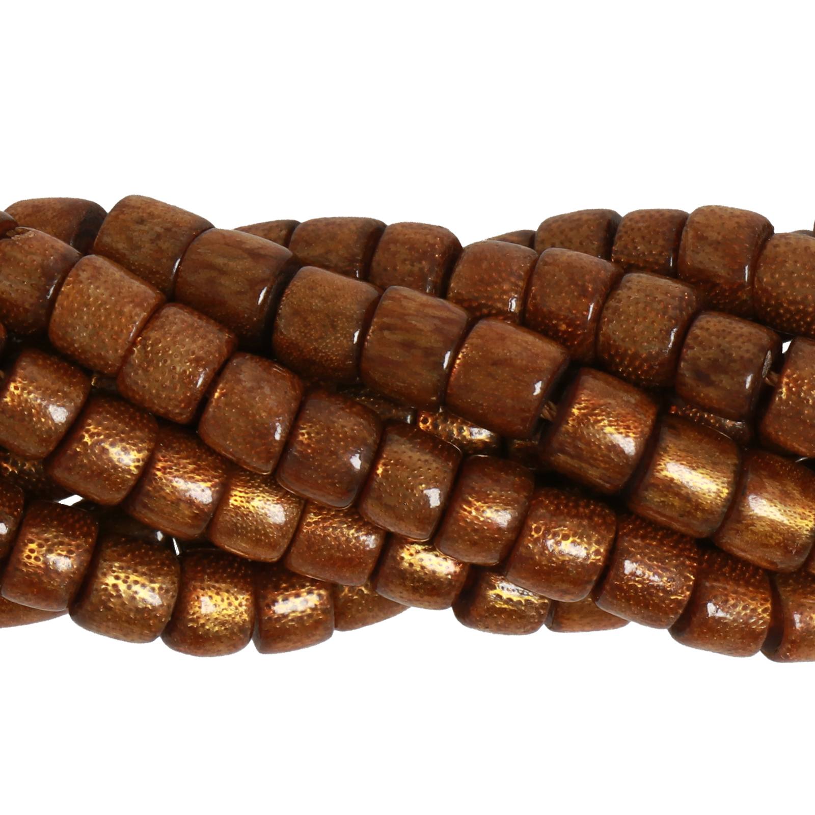 golden coral smooth cylinder 6x5mm aprox | 16-inch strand