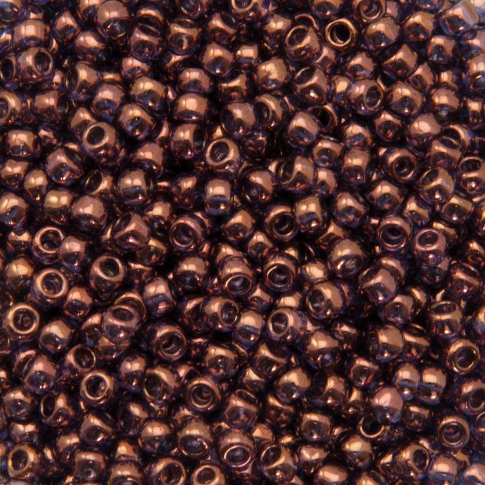 rocaille toho seed beads 8/0 gold lustered amethyst (201) | 10gr