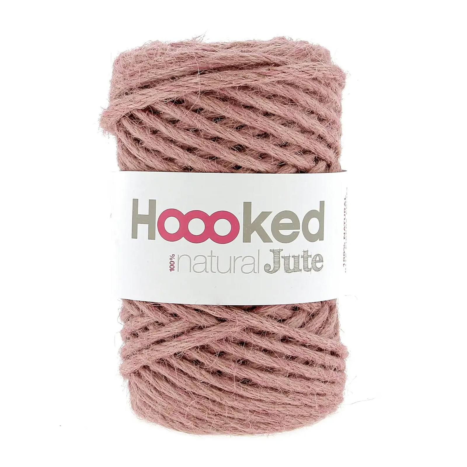 hoooked 100% natural jute - tea rose (002) - 350gr (45mt) | 1pc