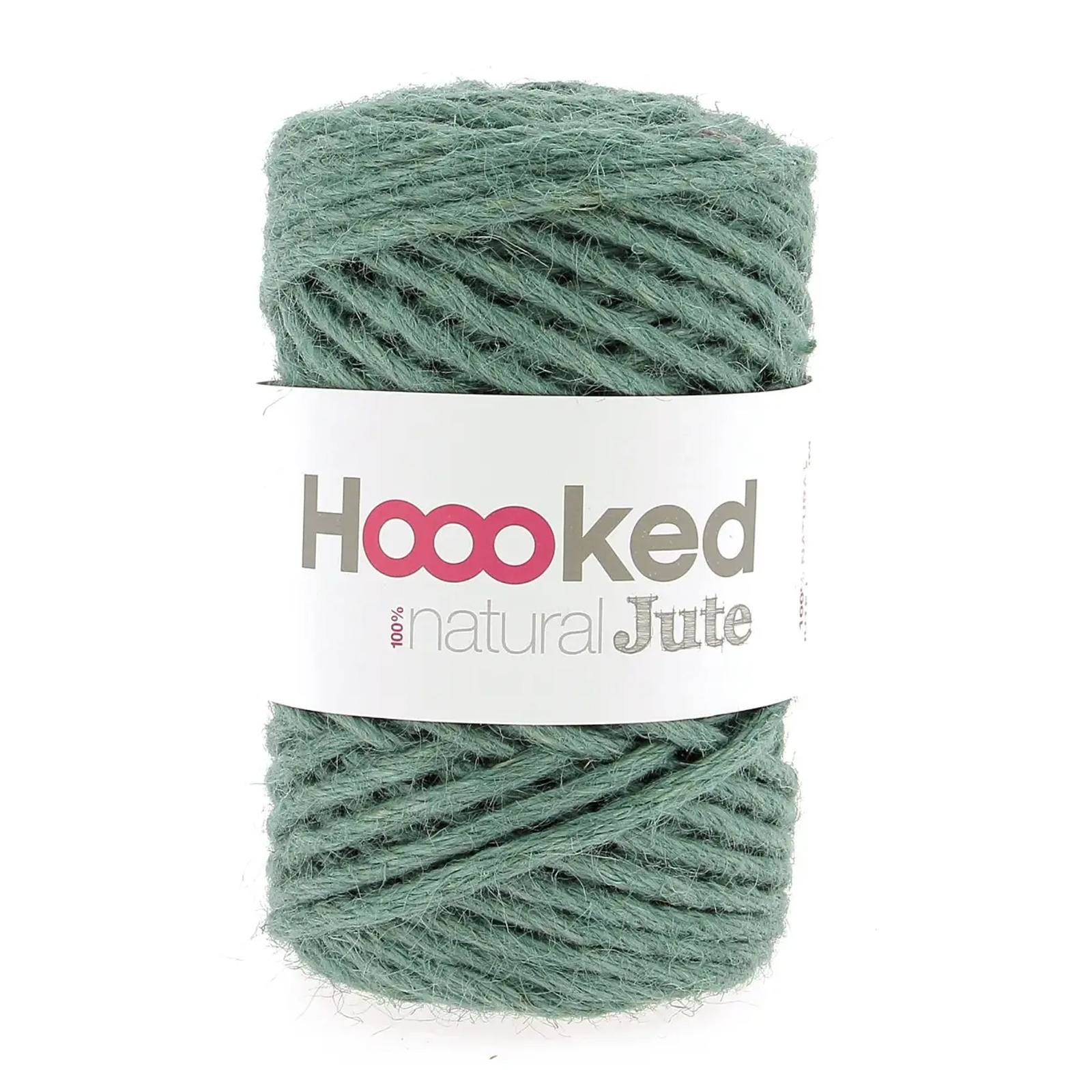hoooked 100% natural jute - lush petrol (004) - 350gr (45mt) | 1st