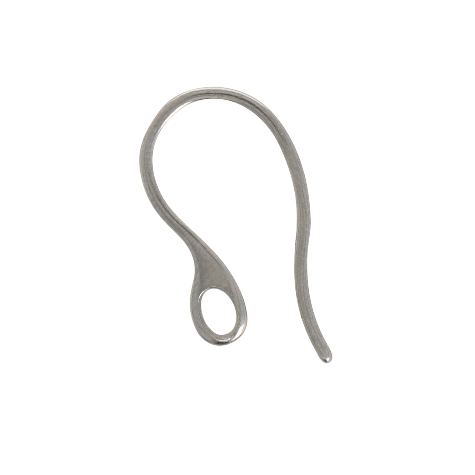 stainless steel square french earwire 22x12mm | 12pc