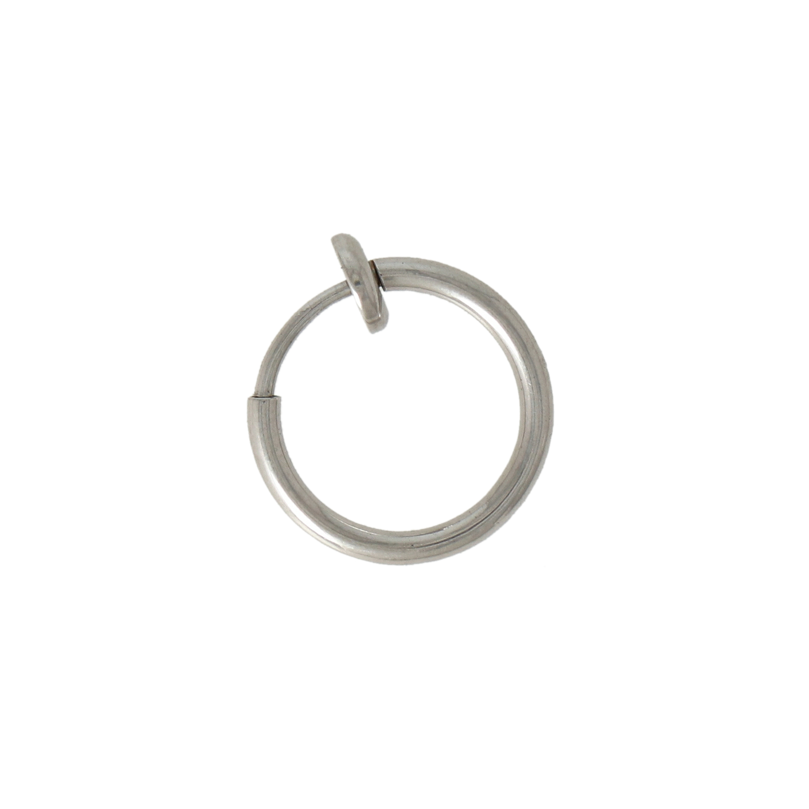 stainless steel hoop clip-on earring 13mm | 4pc