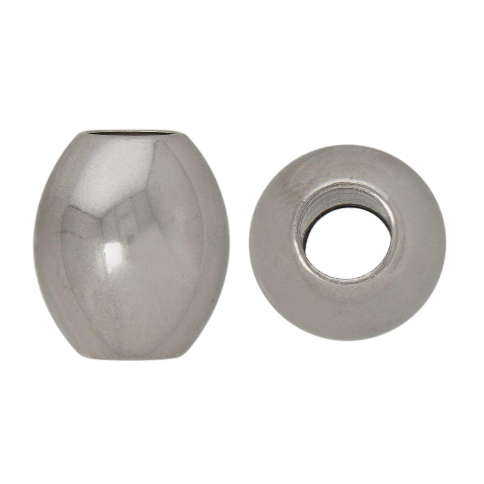 stainless stell bead olive 15x13mm | 1pc