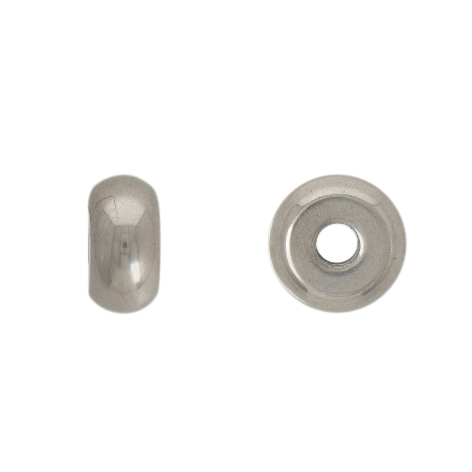 steel bead rondelle 10x5mm | 4pc