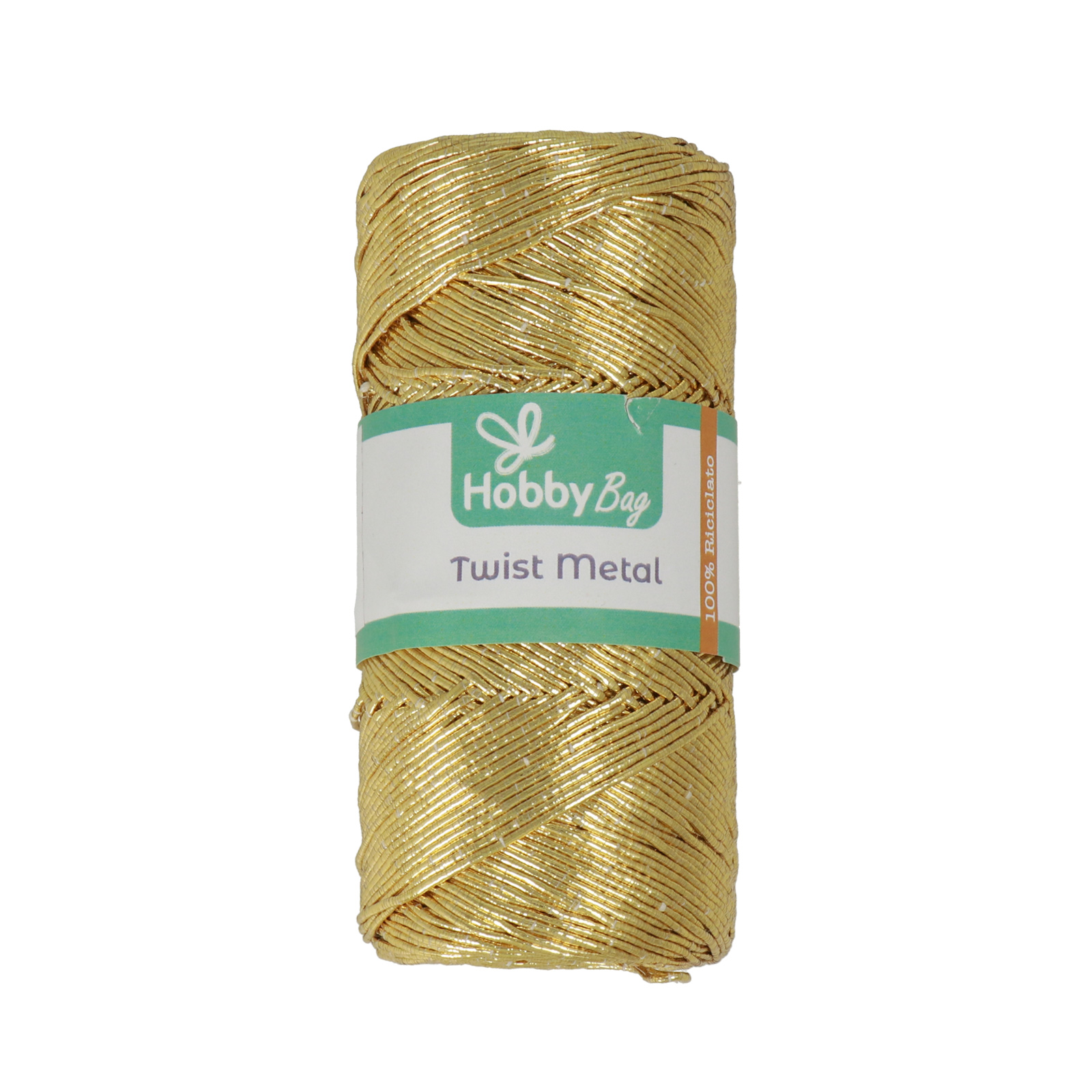 hobbybag rowen twist metal - gold - 100gr (130mt) | 1pc
