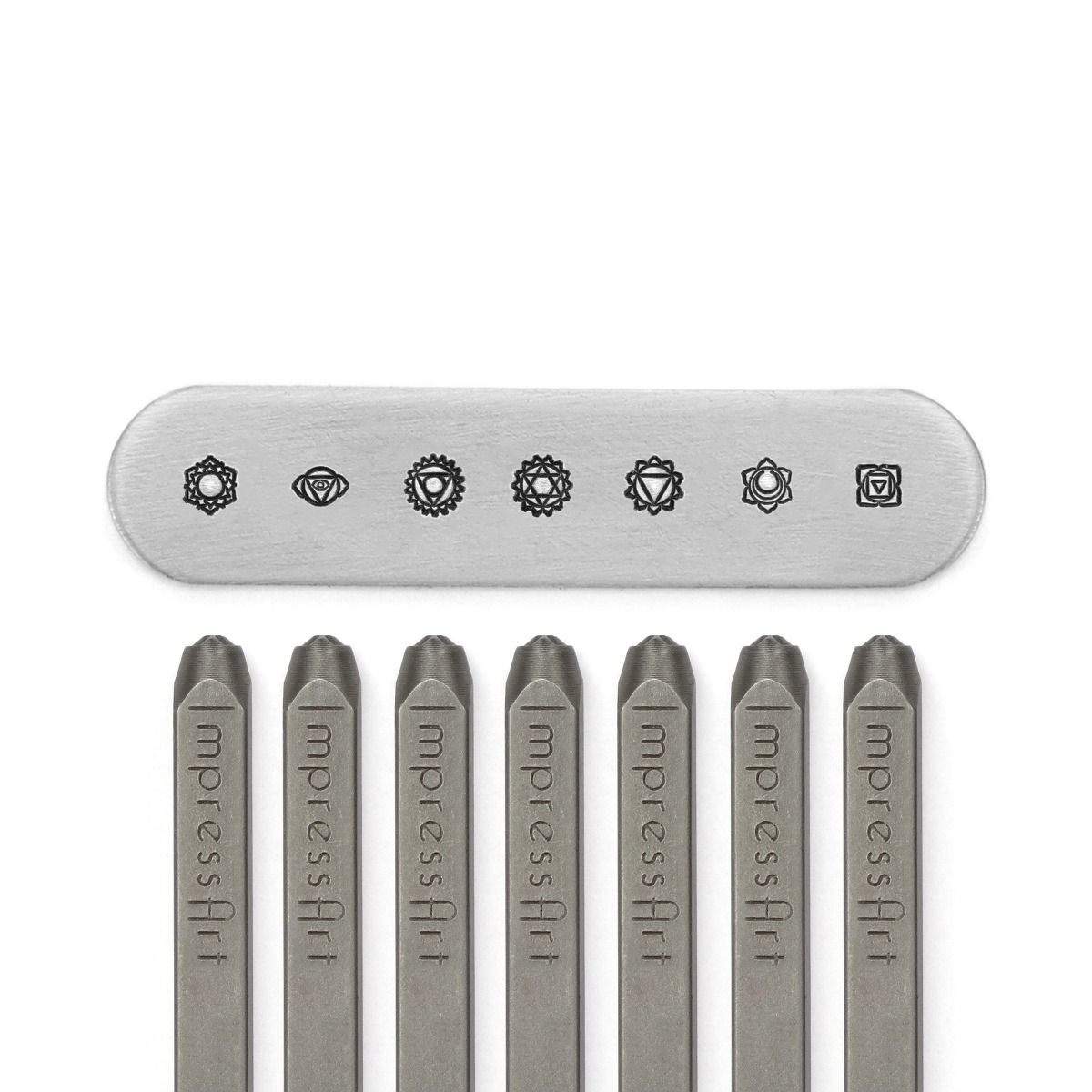 design stamp chakra signature stamp pack 4mm - 7pc | 1pc