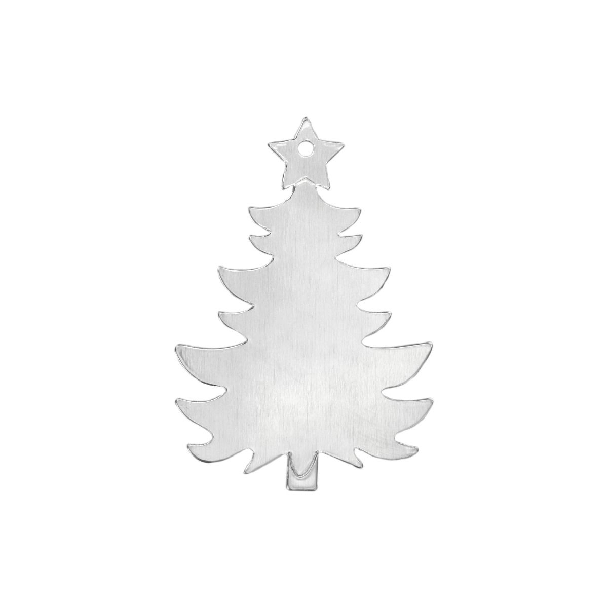 metal blanks aluminium diy christmas tree 74x52mm | 1pc