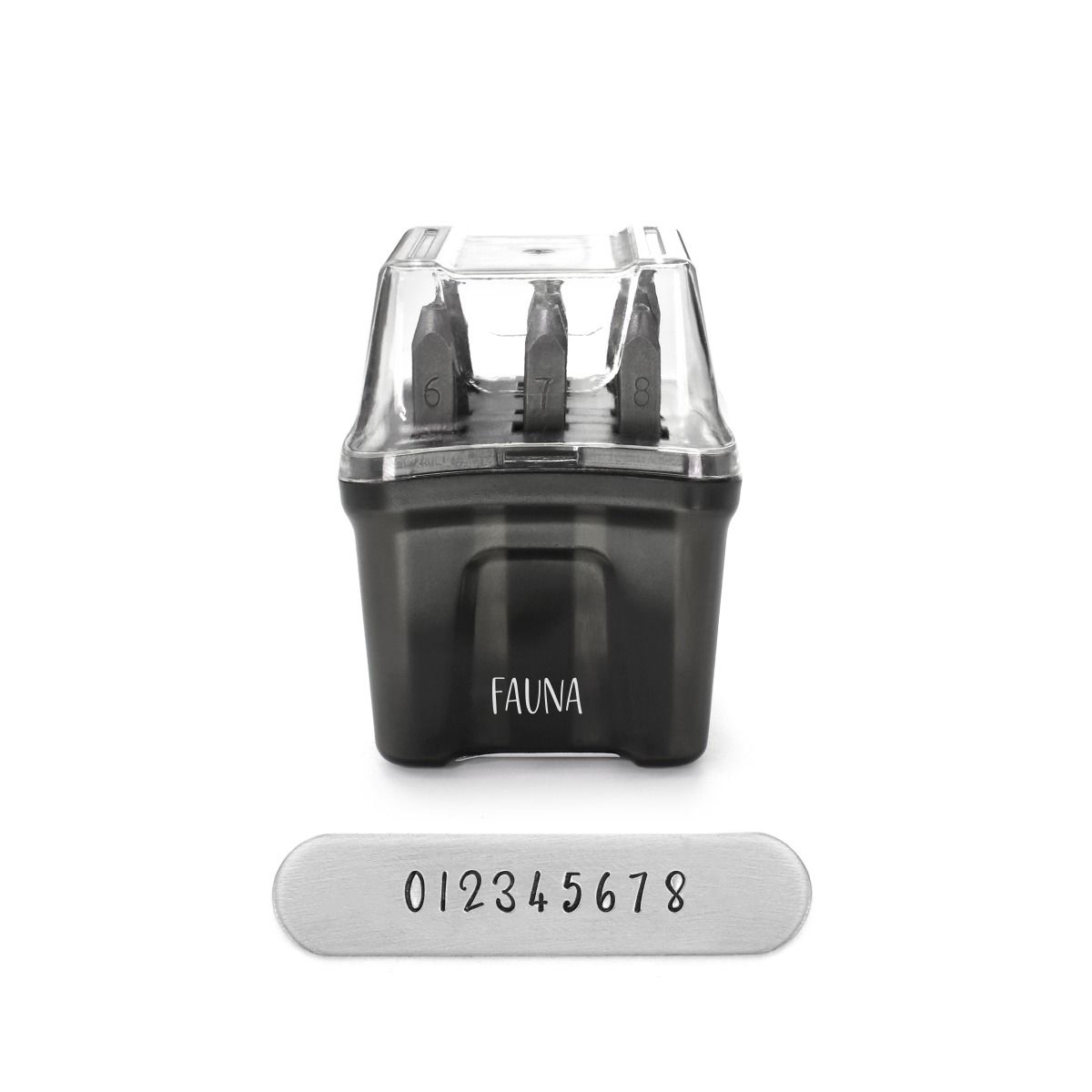 letter stamp fauna signature plus numeber set 6mm | 1pc