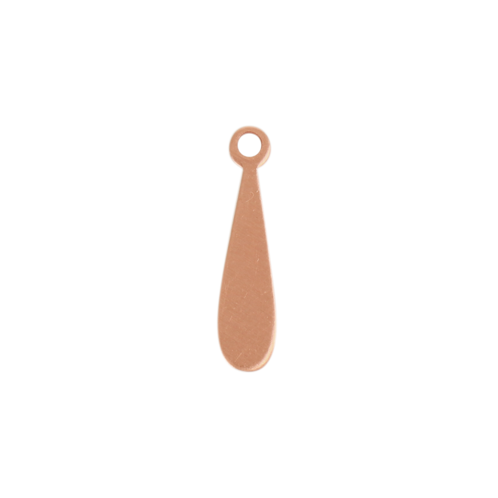 premium blanks copper drop tag 26x4mm | 6pc