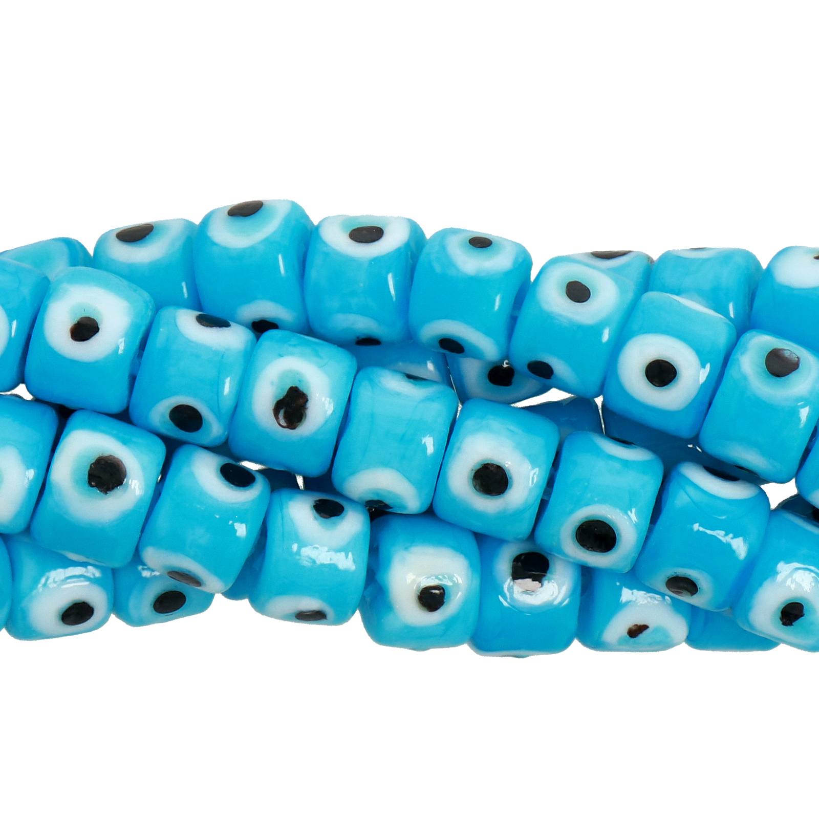 perlen auges allahs hellblau heishi 8x6mm | 15st