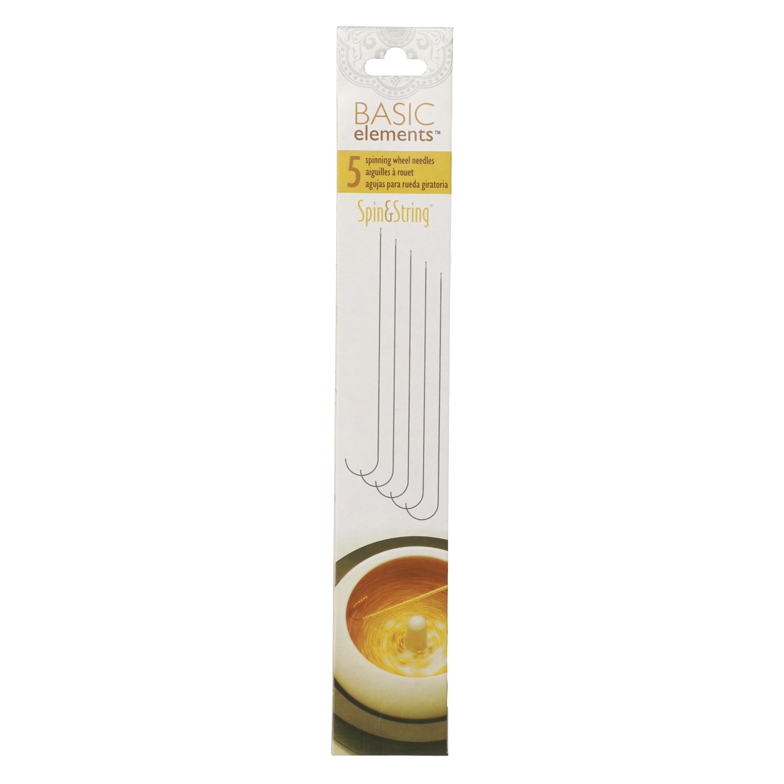beading needles for spinning wheel 127x0,46mm | 4pc