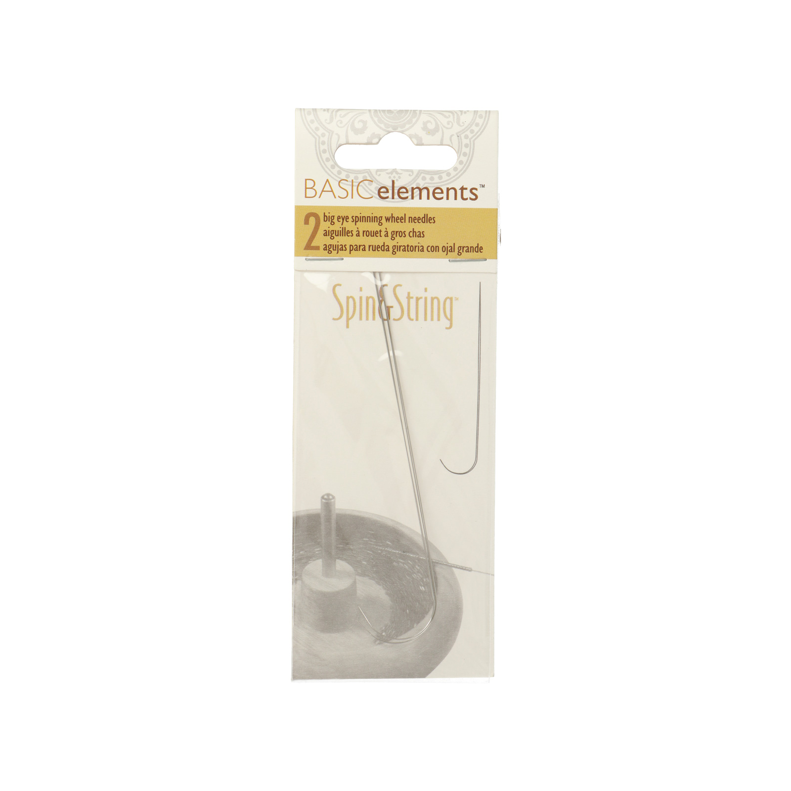 beading needles for spinning wheel big eye 100x0,46mm | 2pc