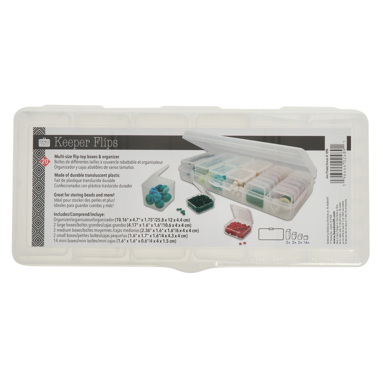 20 quick dispenser containers & box 26x12cm | 1pc