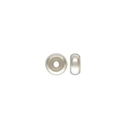 sterling silver stopper large hole beads 5x2,3mm | 2pc