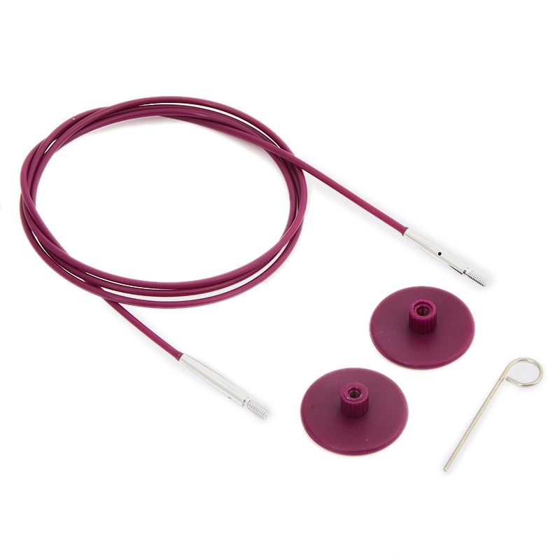 interchangeable needles cables knitpro - nylon purple 80cm | 1pc
