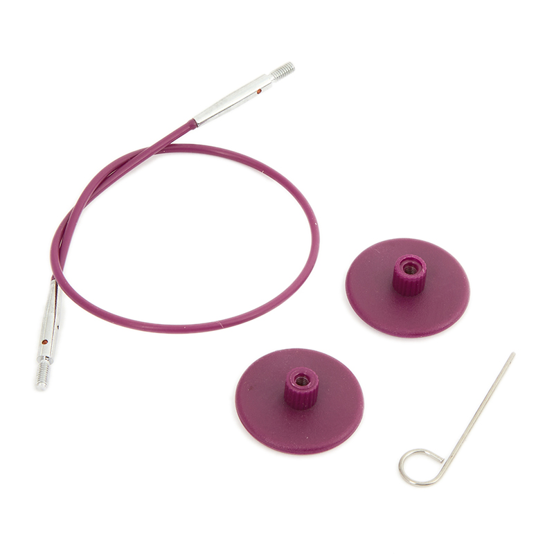 interchangeable needles cables knitpro - nylon purple 50cm | 1pc