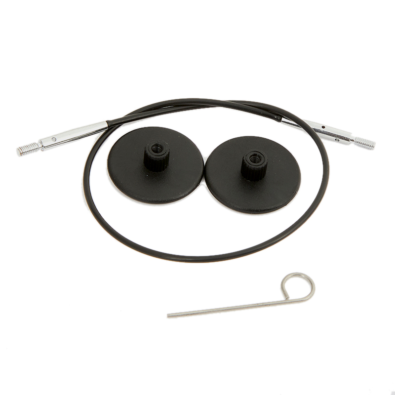 interchangeable needles cables knitpro - nylon black 60cm | 1pc