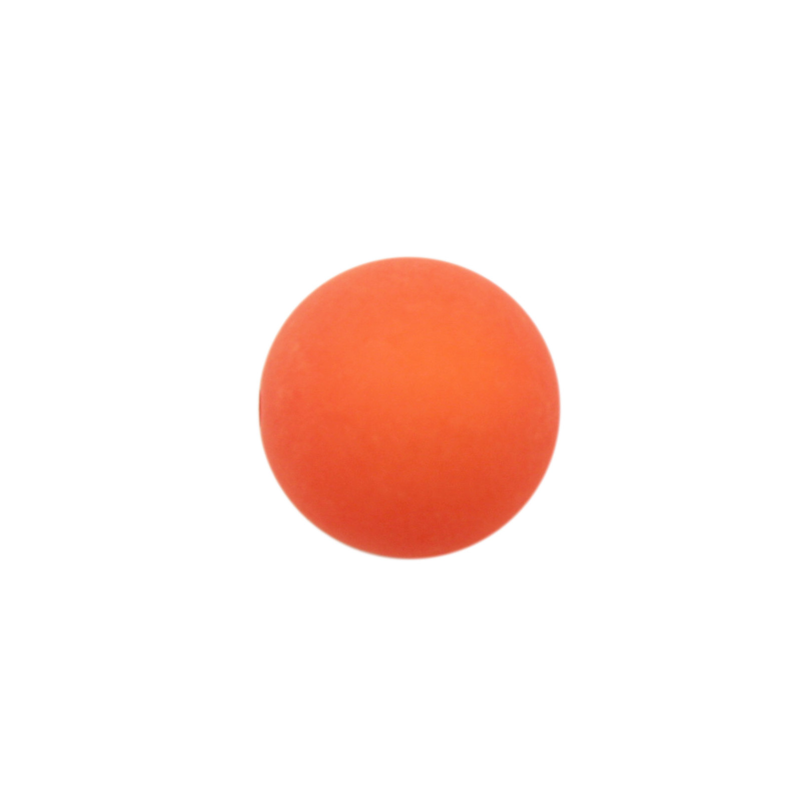 perle polaris frosted - runde orange 6mm | 10st
